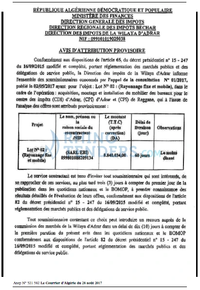 Le Courrier d'Algerie