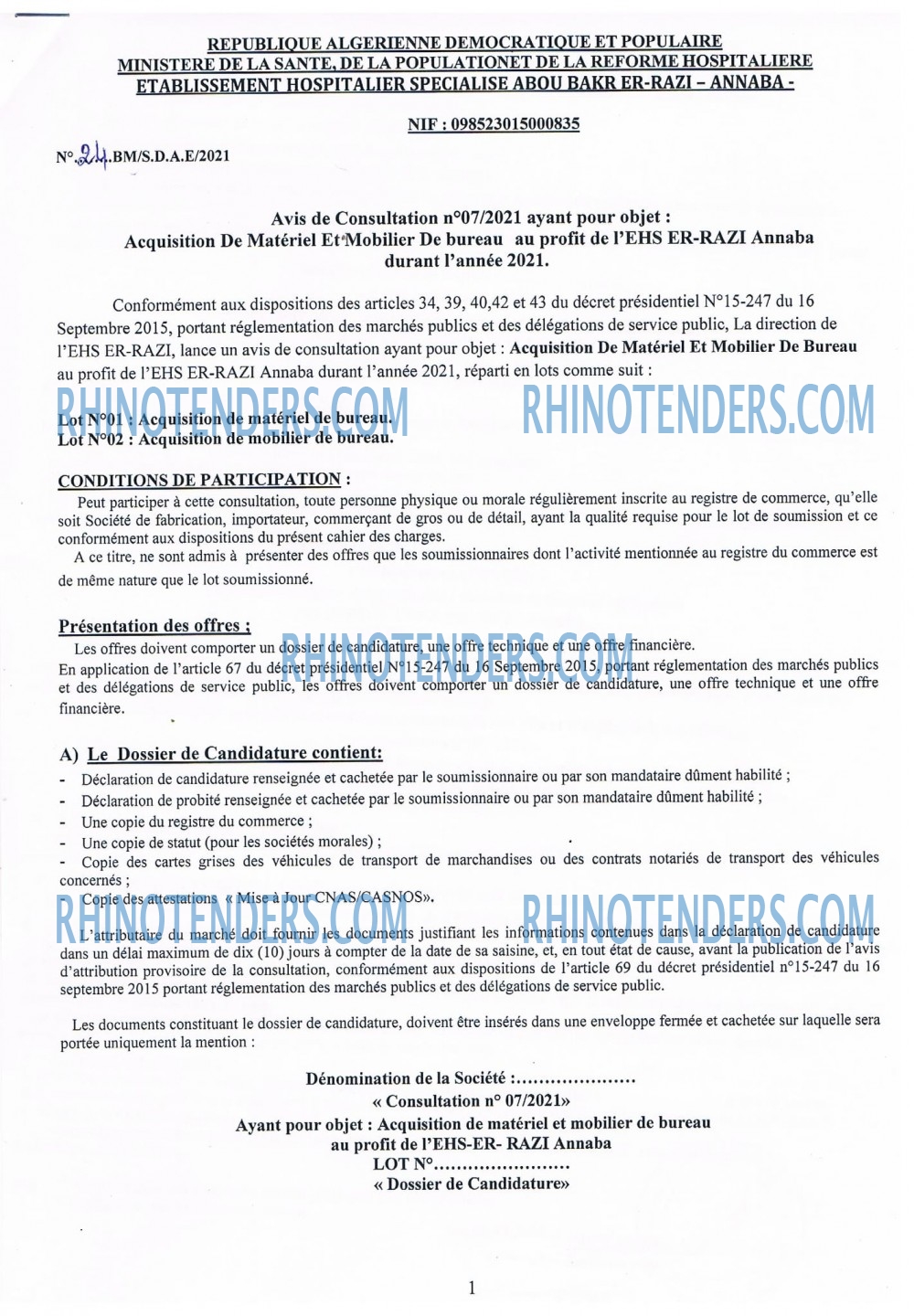 Rhinotenders