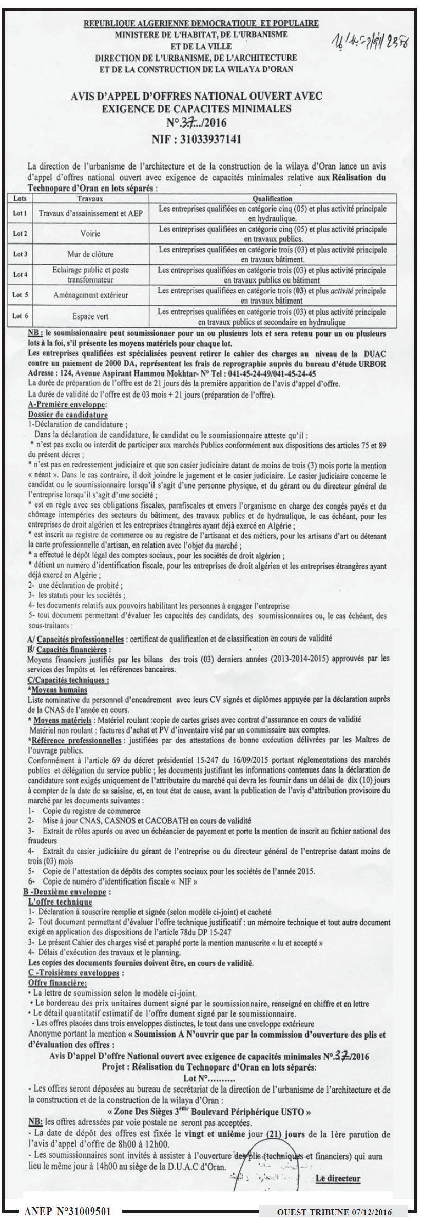 ouest TRIBUNE