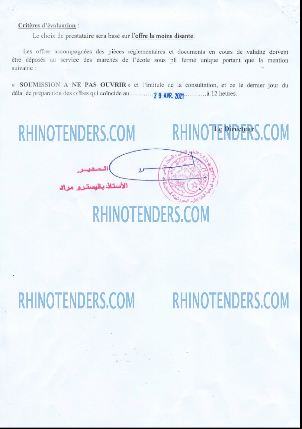 Rhinotenders