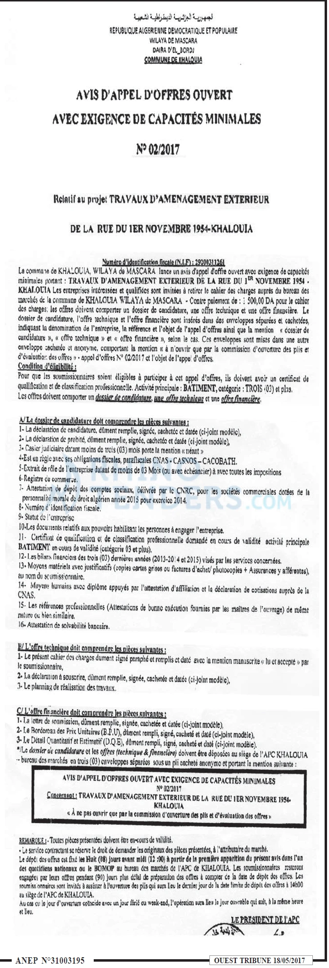 ouest TRIBUNE