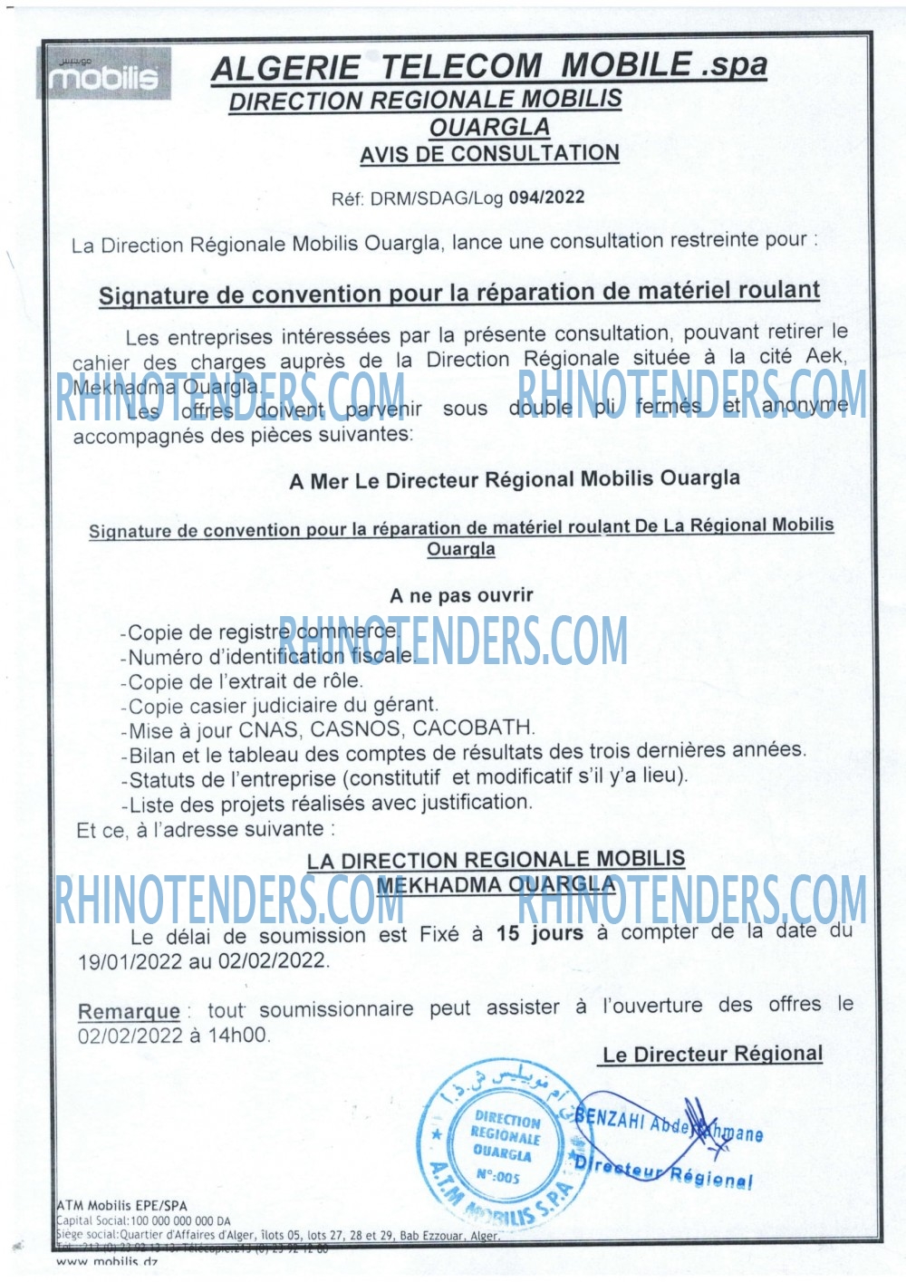 Rhinotenders