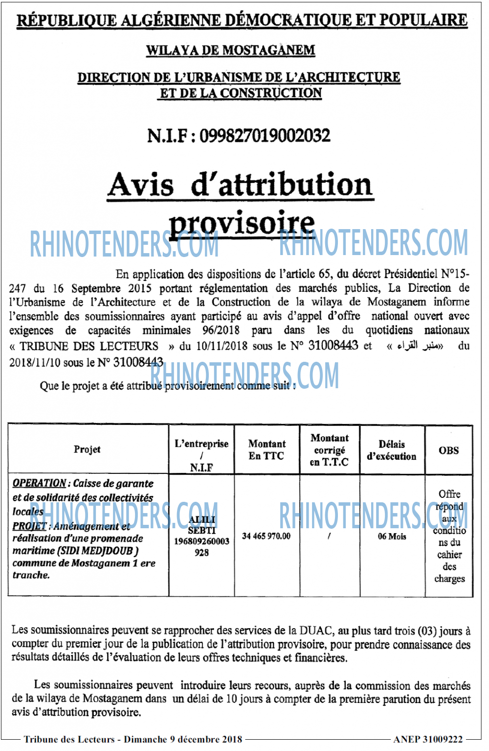 TRIBUNE DES LECTEURS