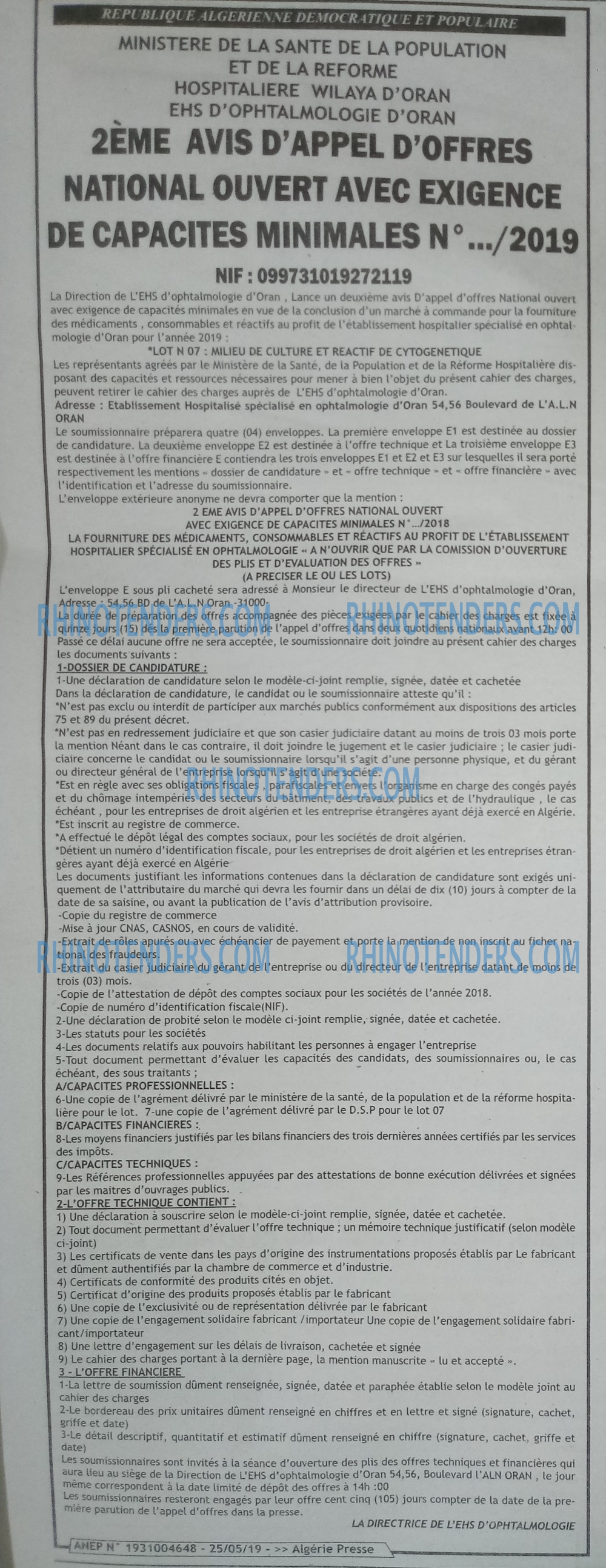 ALGERIE PRESSE