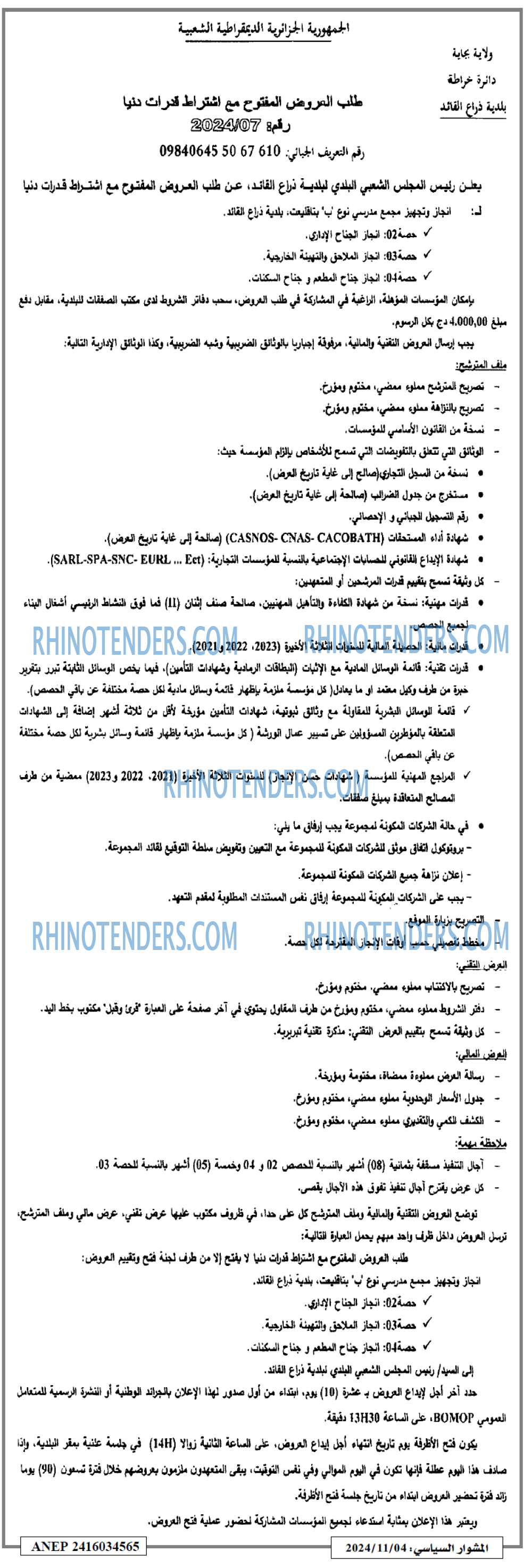 المشوار السياسي
