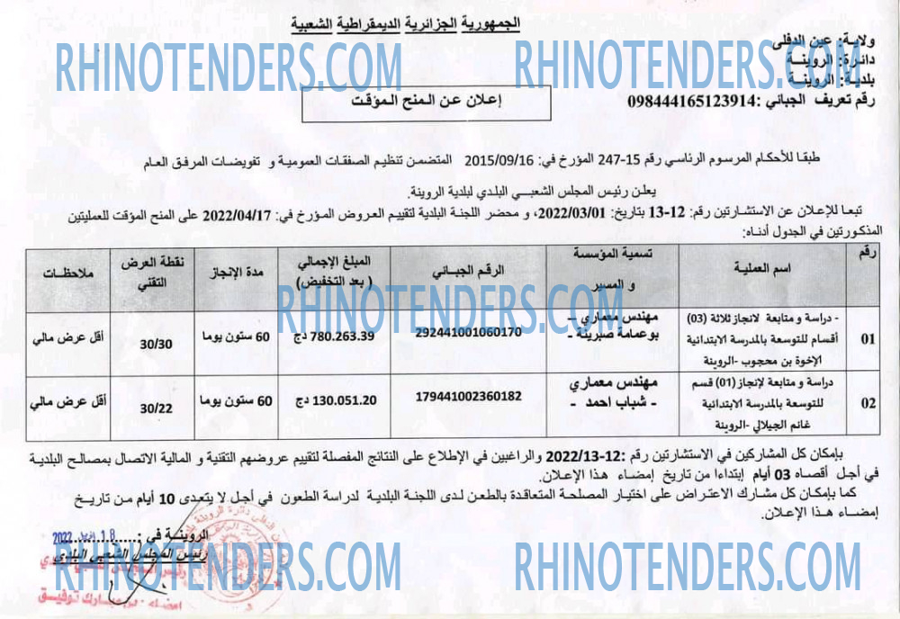 Rhinotenders