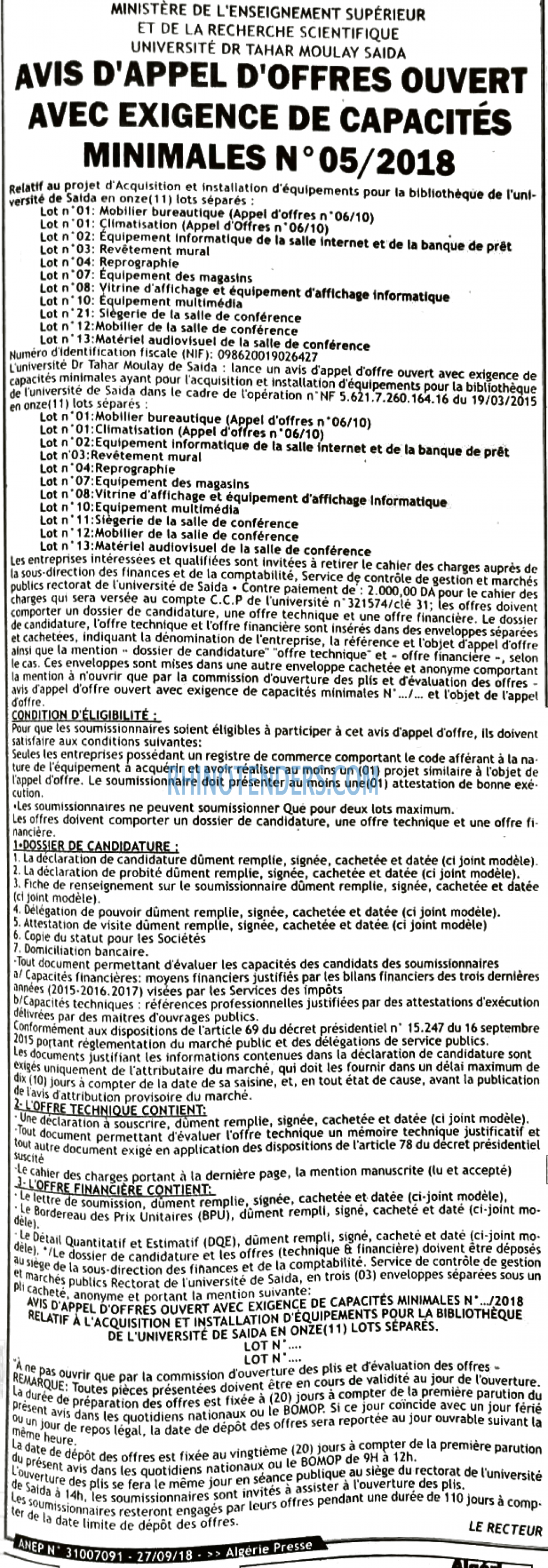 ALGERIE PRESSE