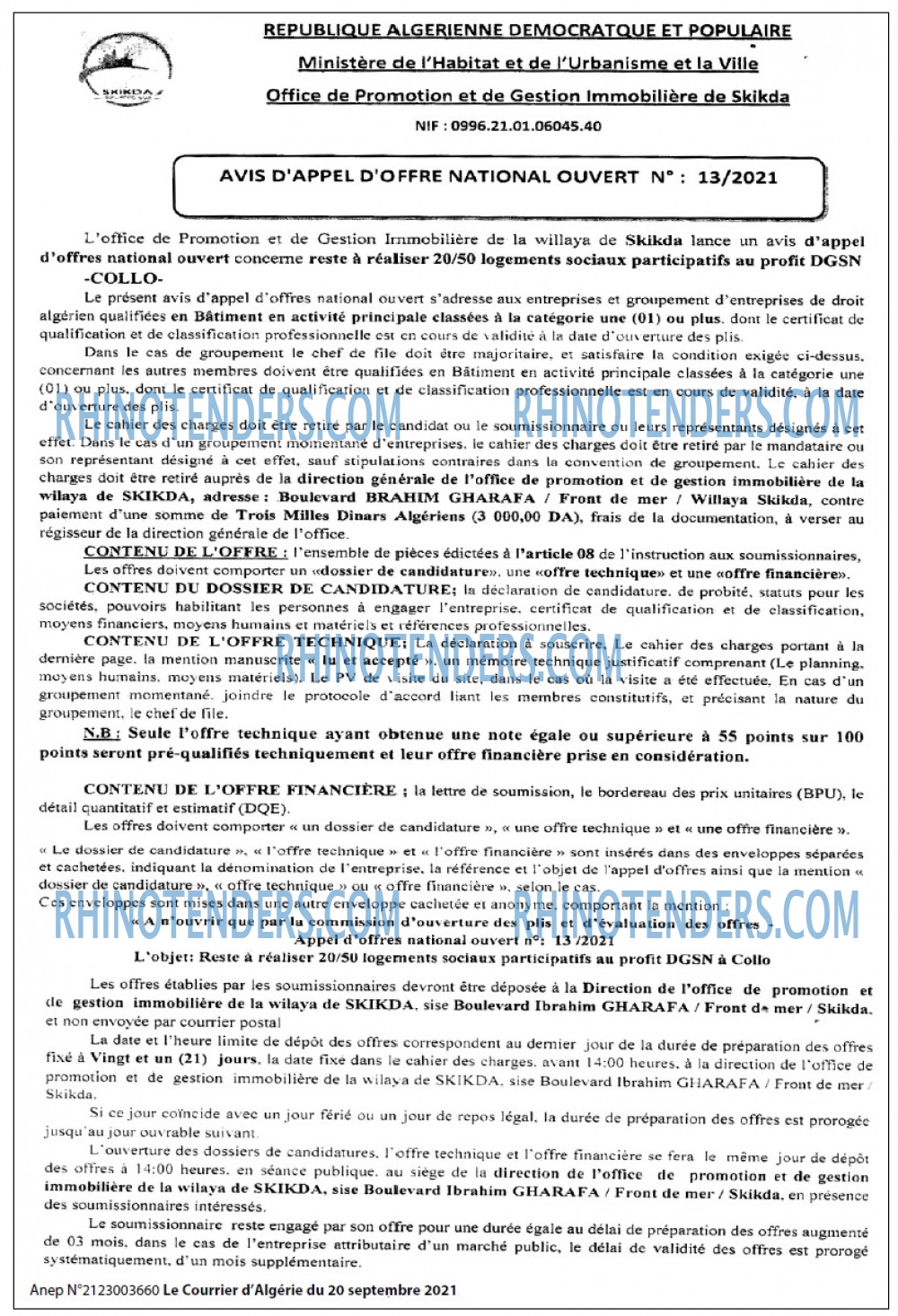 Le Courrier d'Algerie