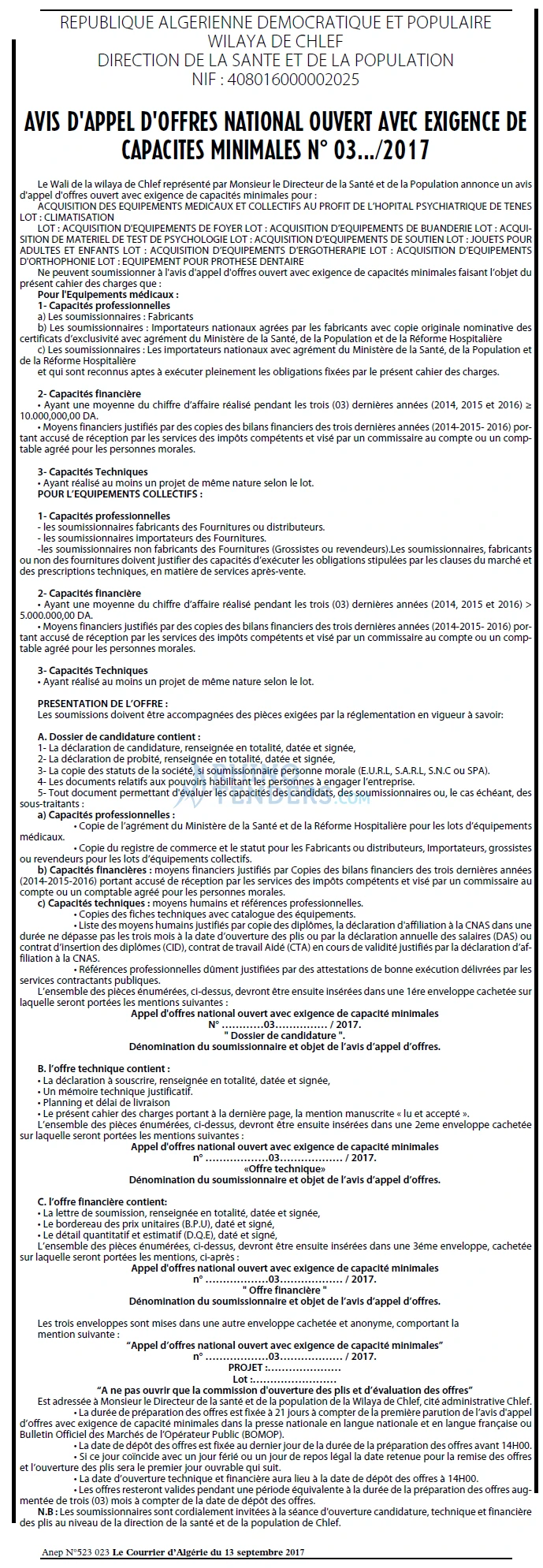 Le Courrier d'Algerie