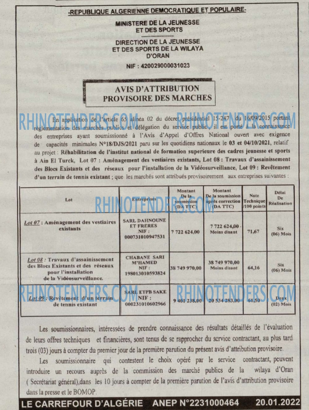 Le Carrefour d'Algérie
