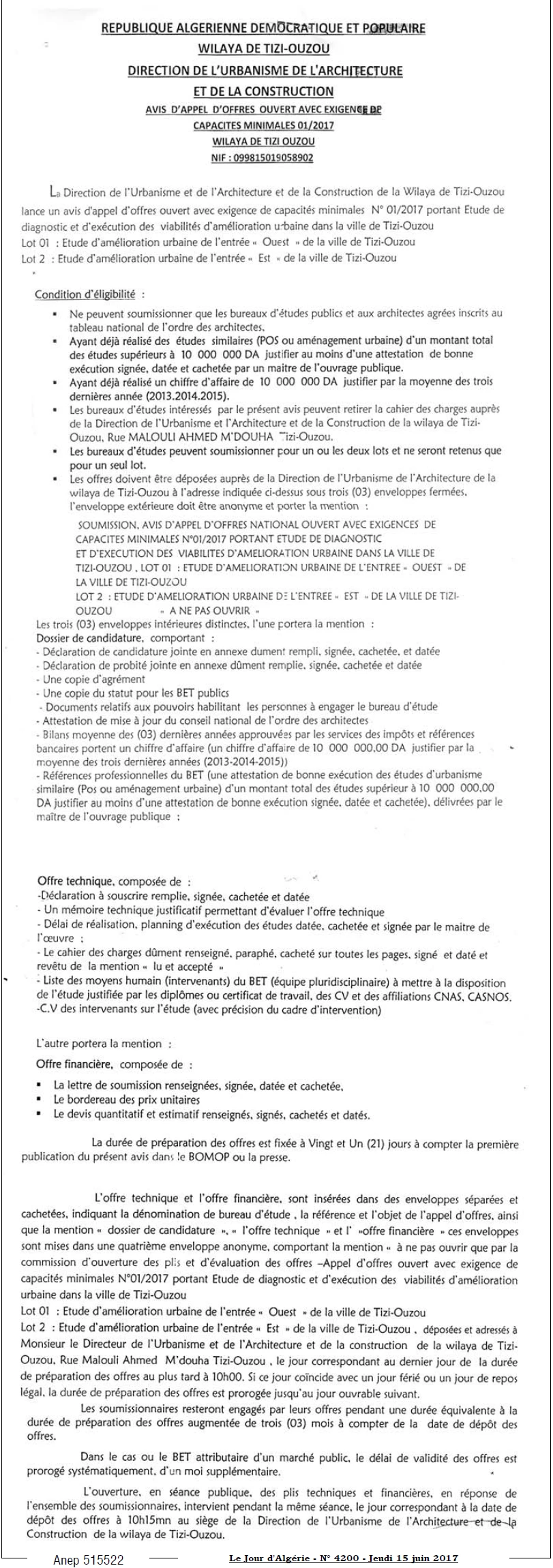 Le Jour d'Algérie