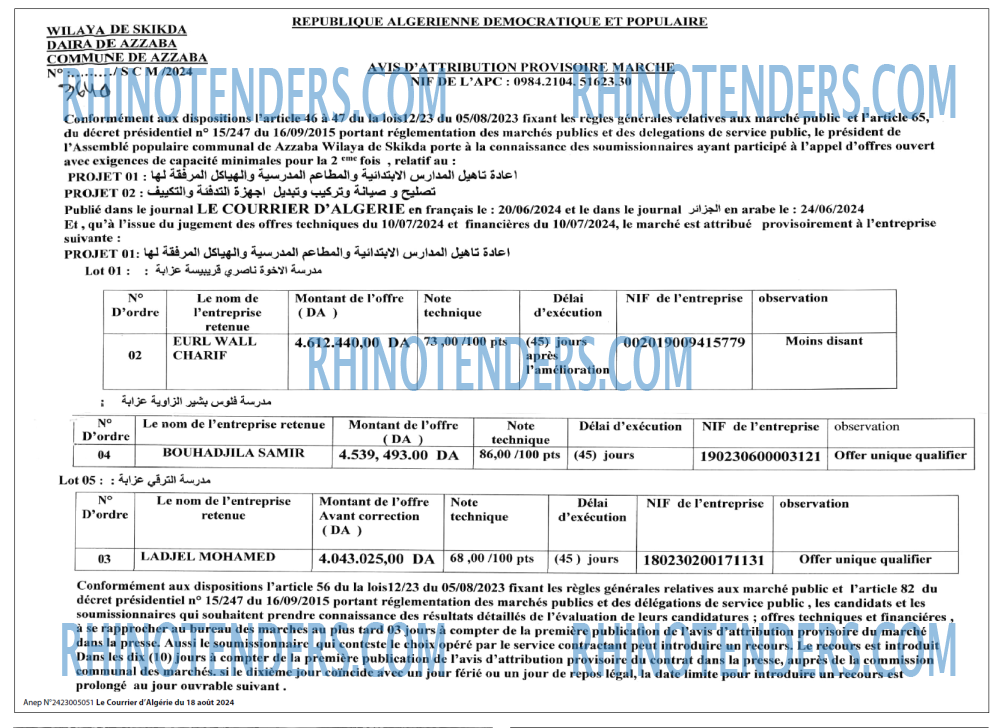 Le Courrier d'Algerie