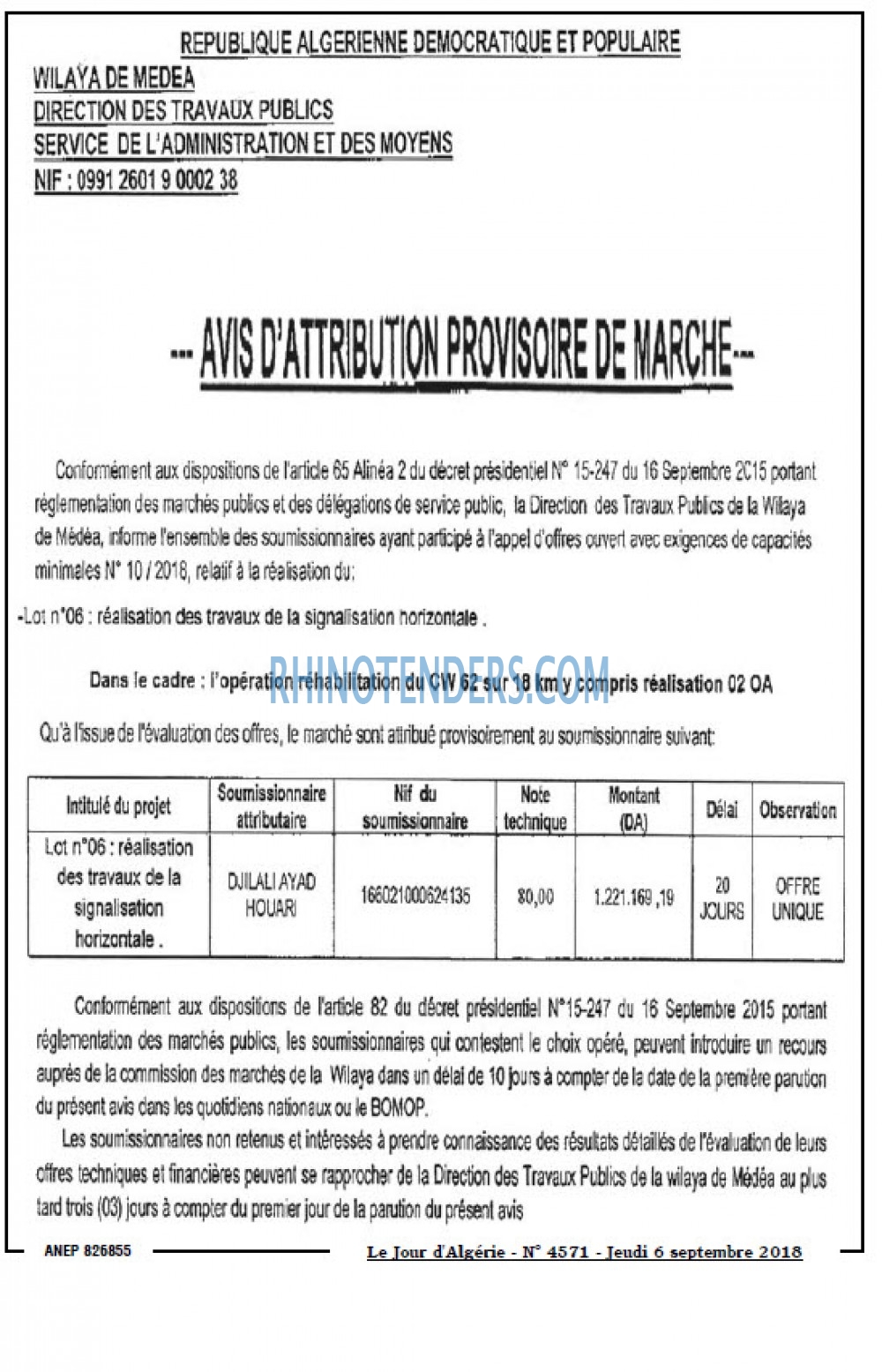 Le Jour d'Algérie