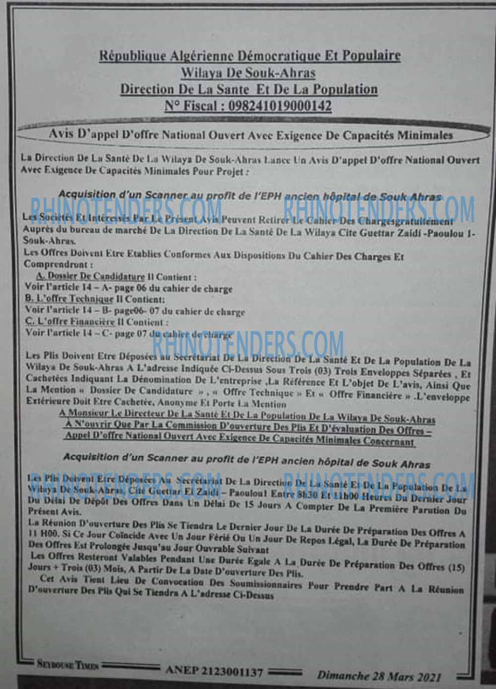 SEYBOUSSE TIMES
