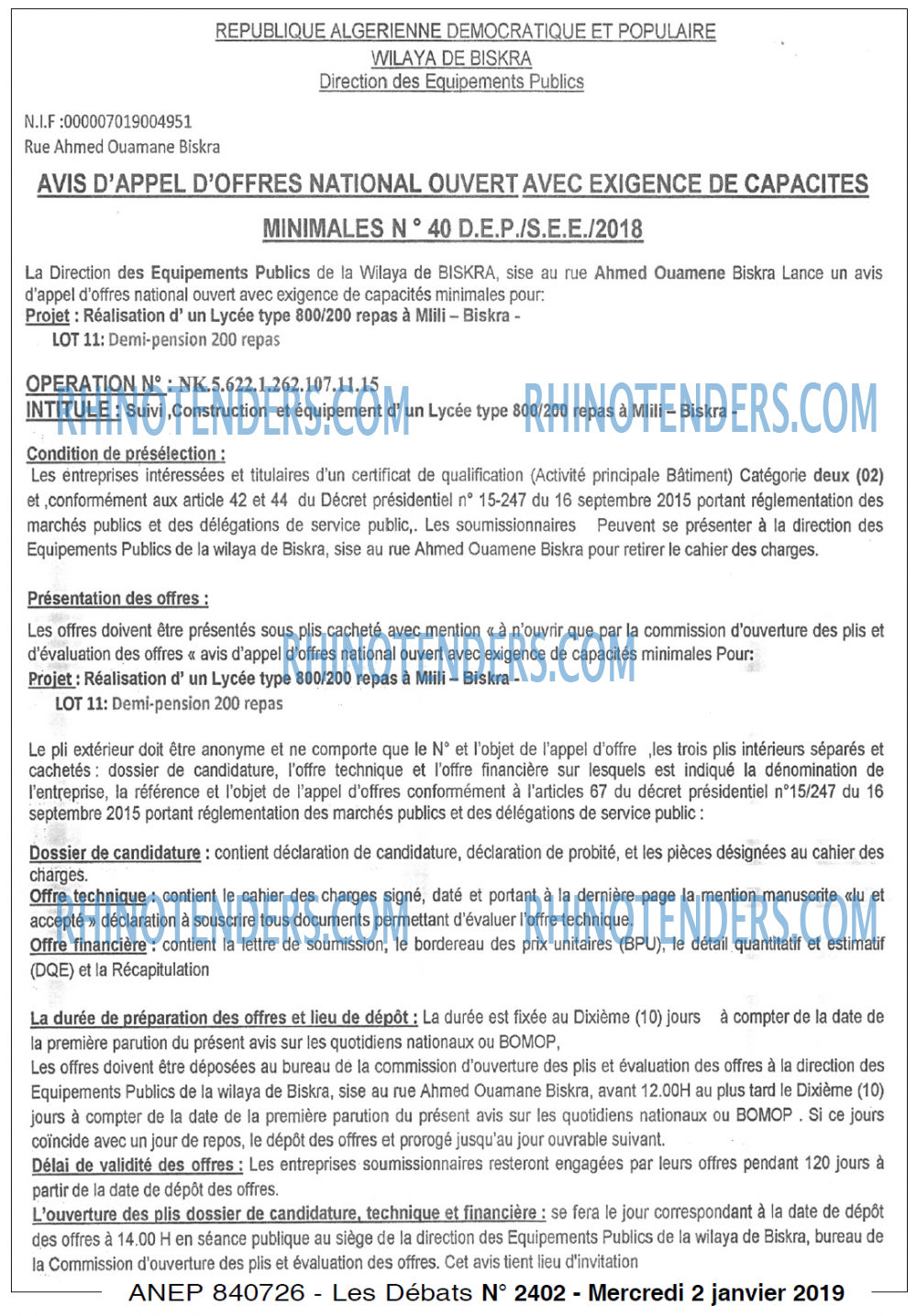 Les Debats