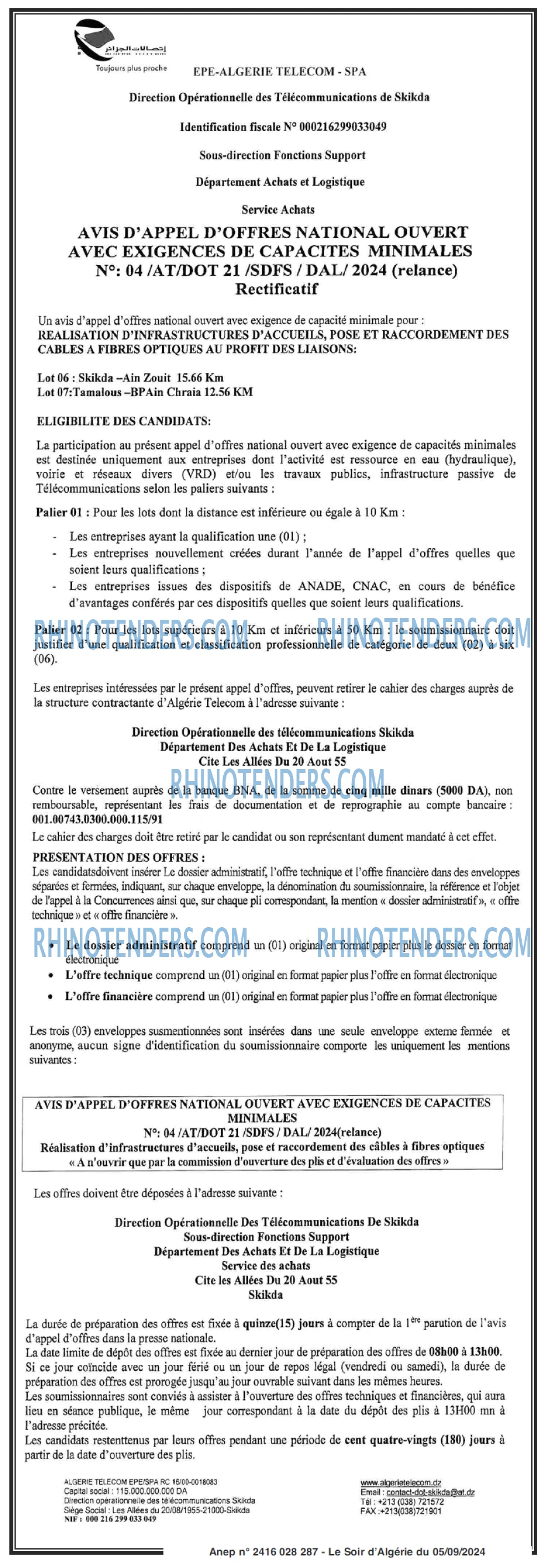 LE SOIR D'ALGERIE