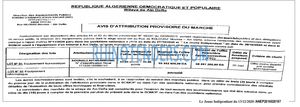 Jeune Independant