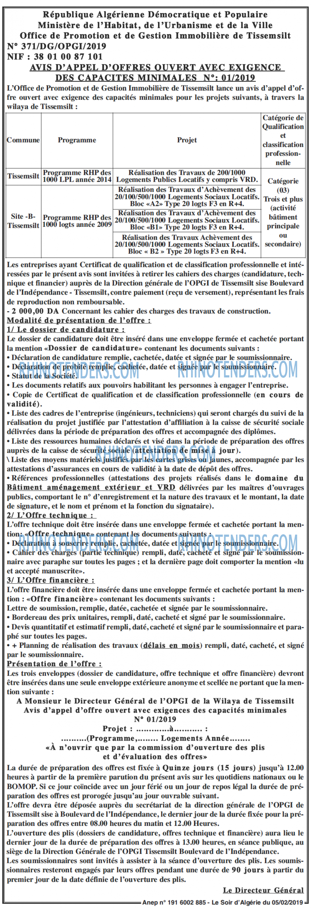 LE SOIR D'ALGERIE