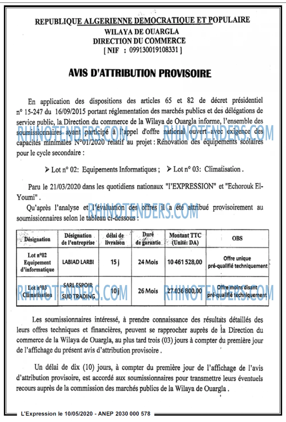 L'EXPRESSION