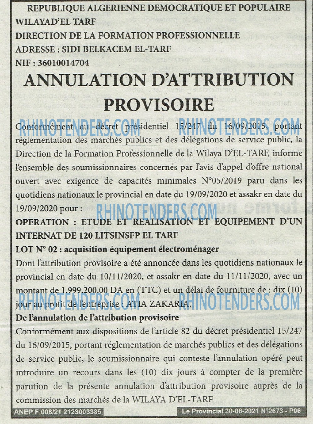 LE PROVINCIAL