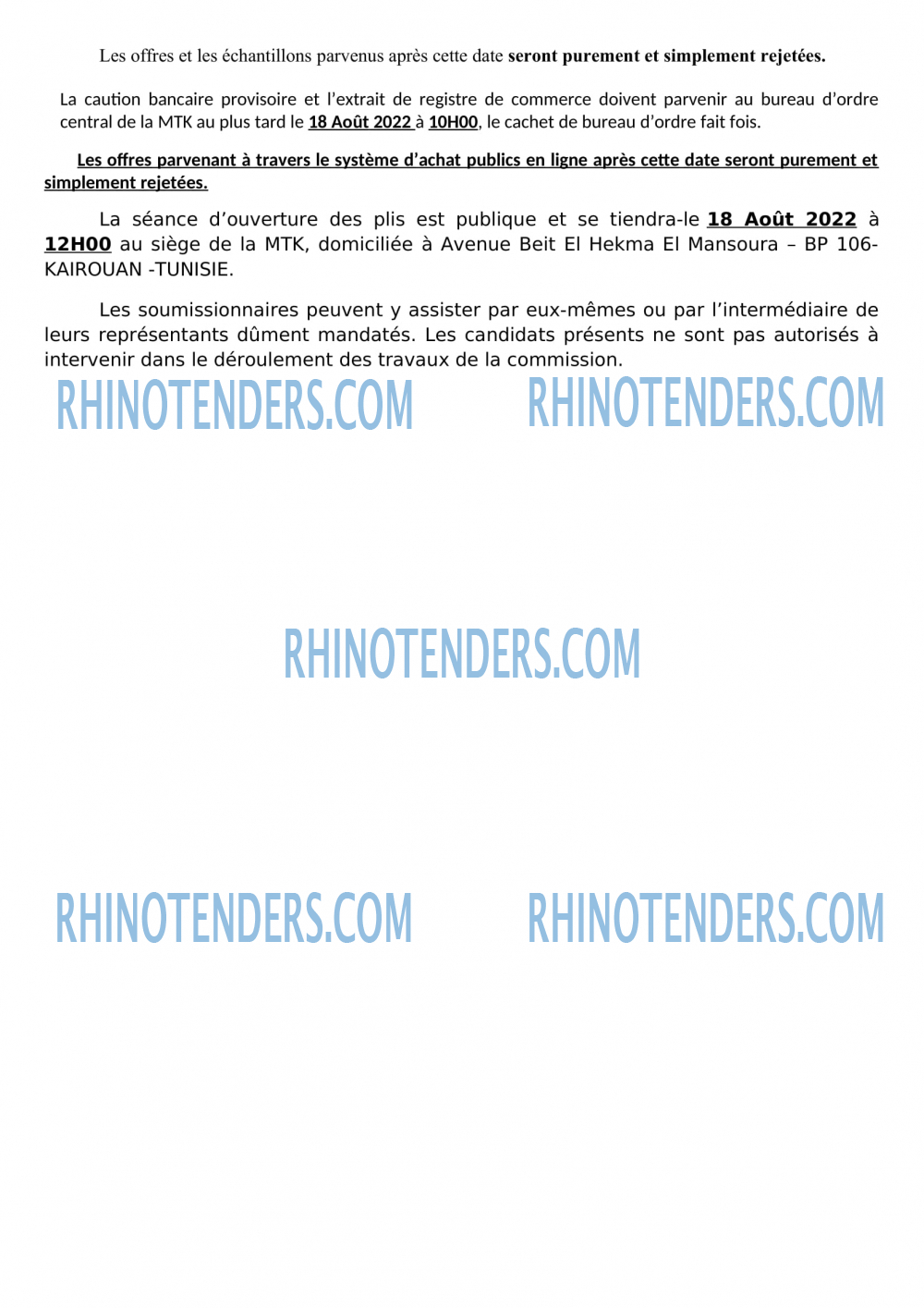 Rhinotenders