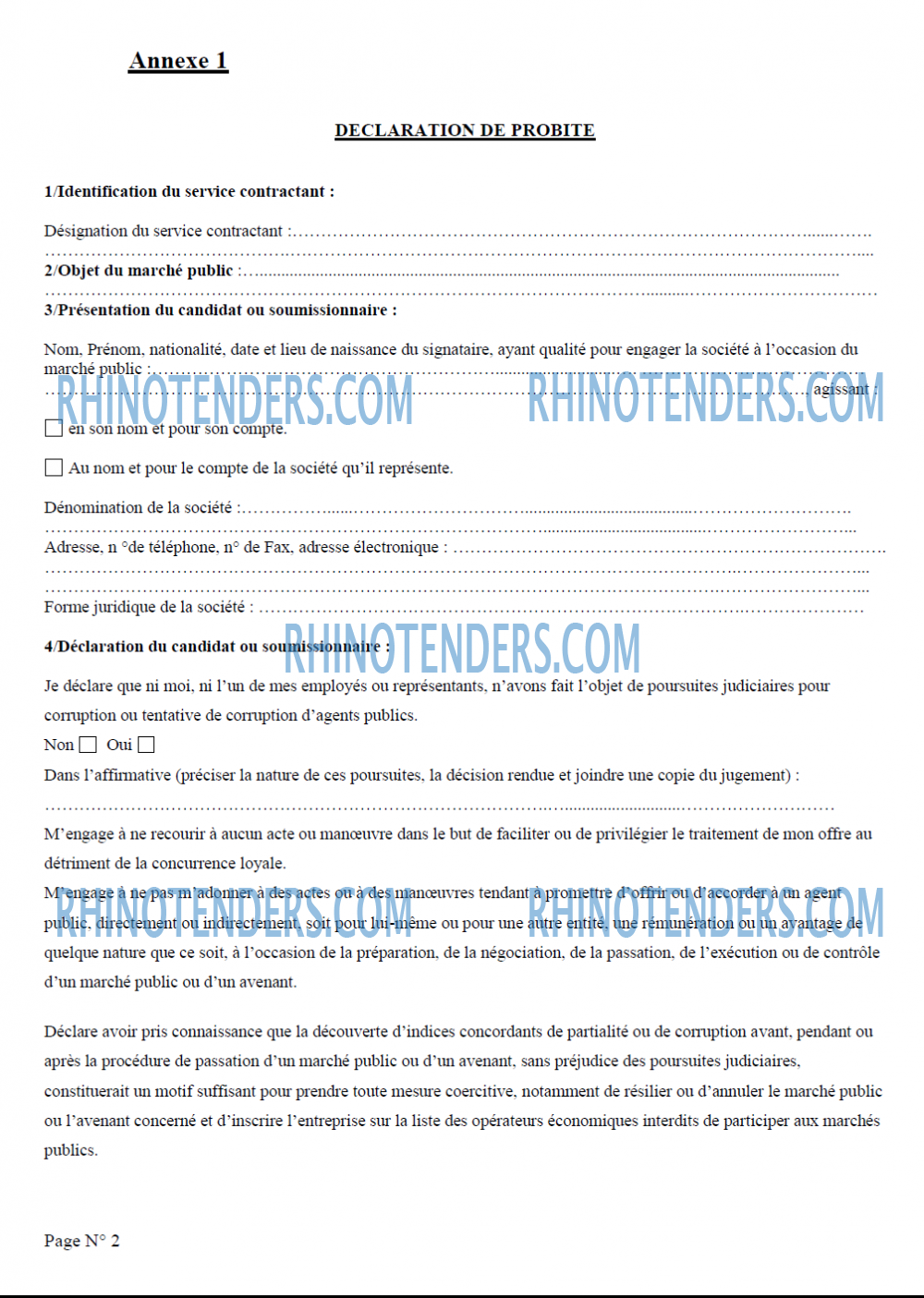 Rhinotenders