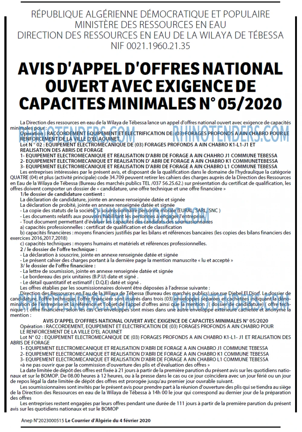 Le Courrier d'Algerie