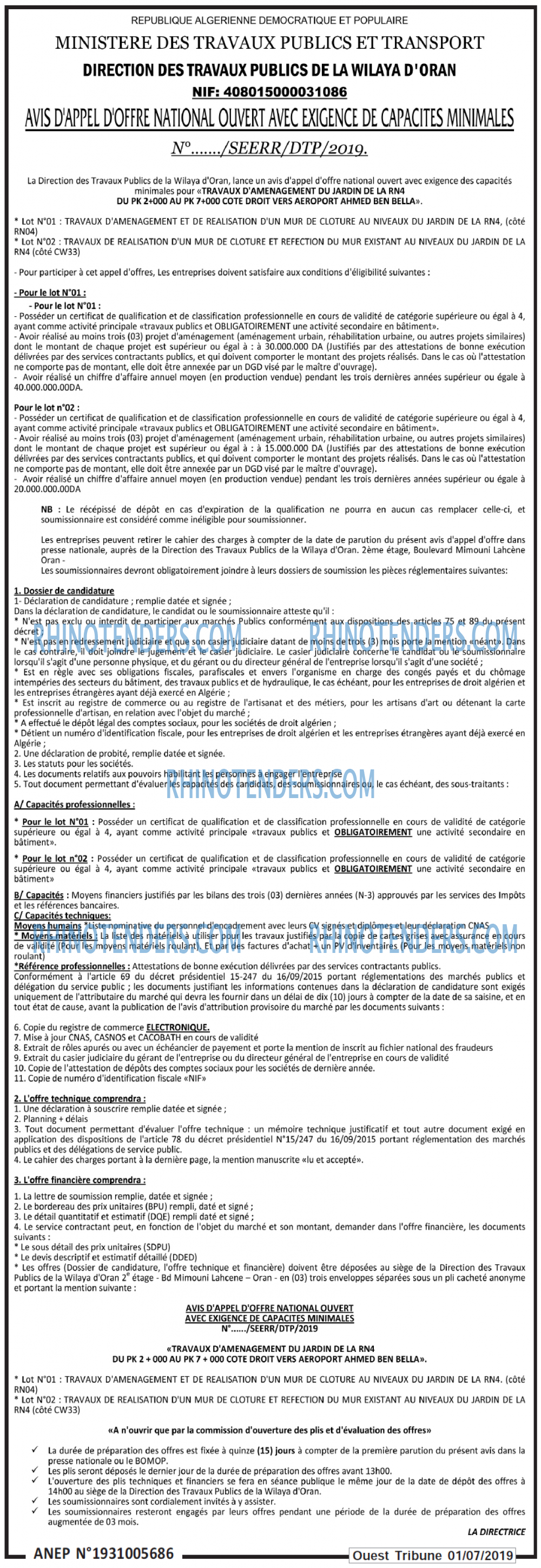 ouest TRIBUNE