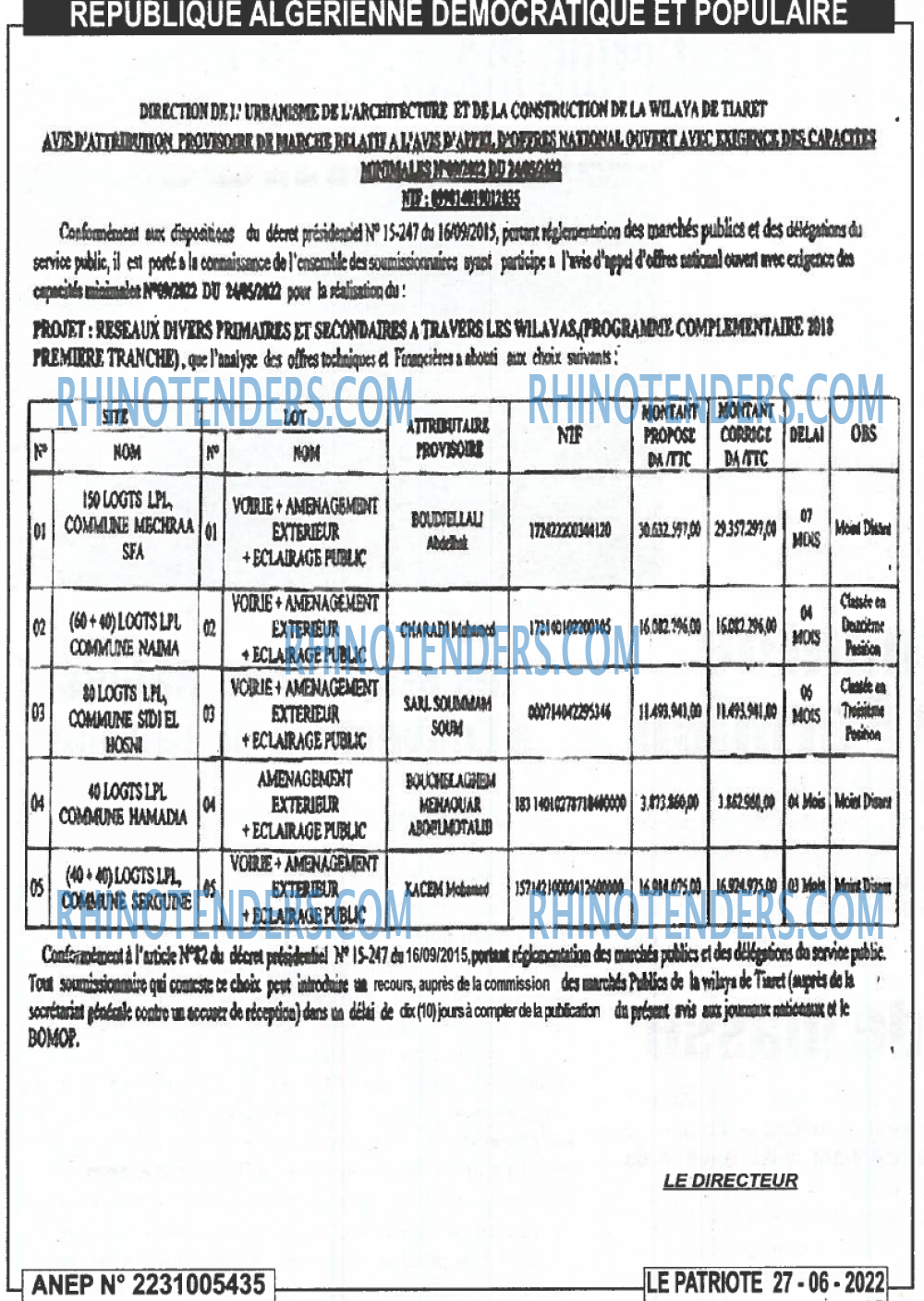 LE PATRIOTE