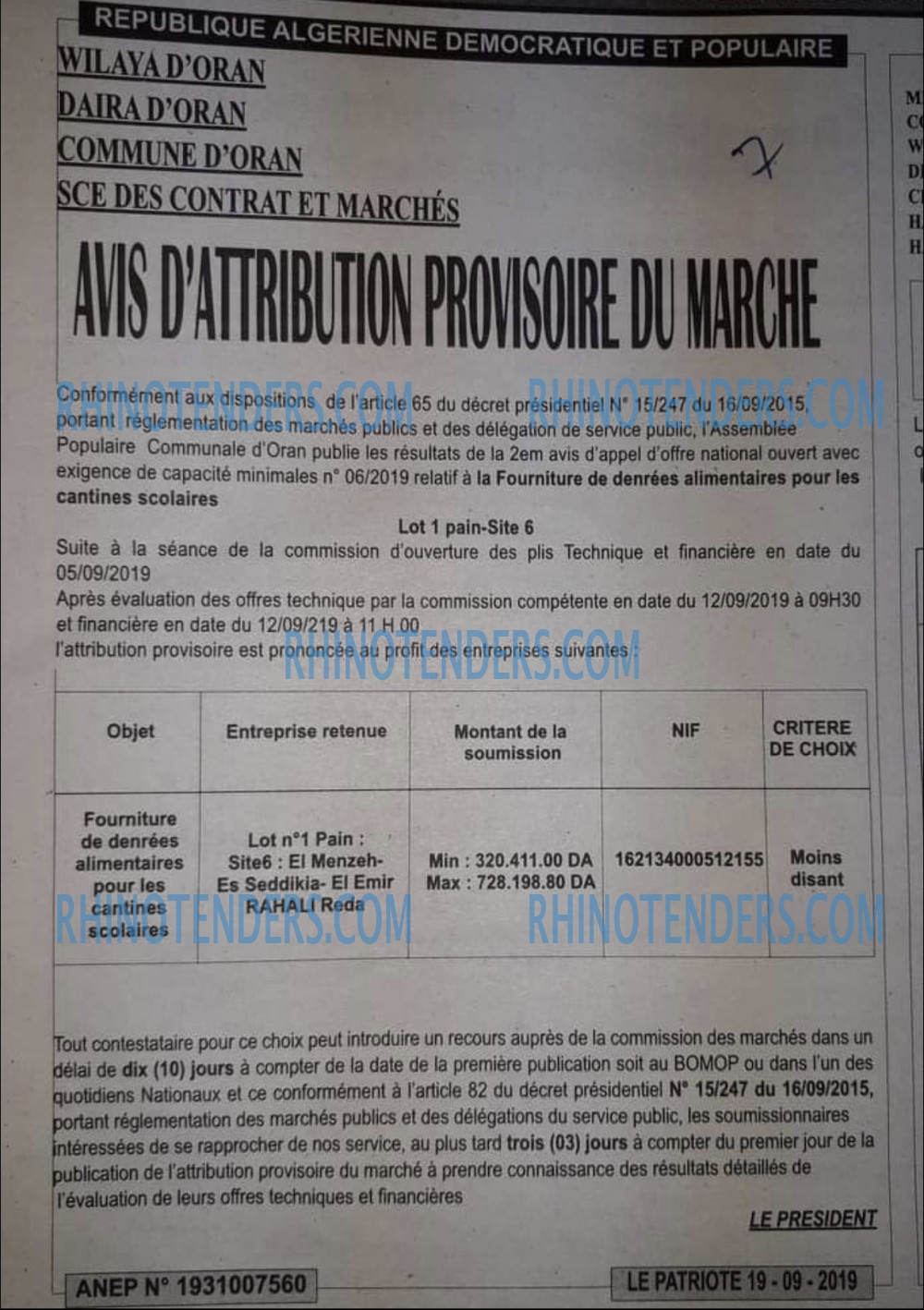 LE PATRIOTE