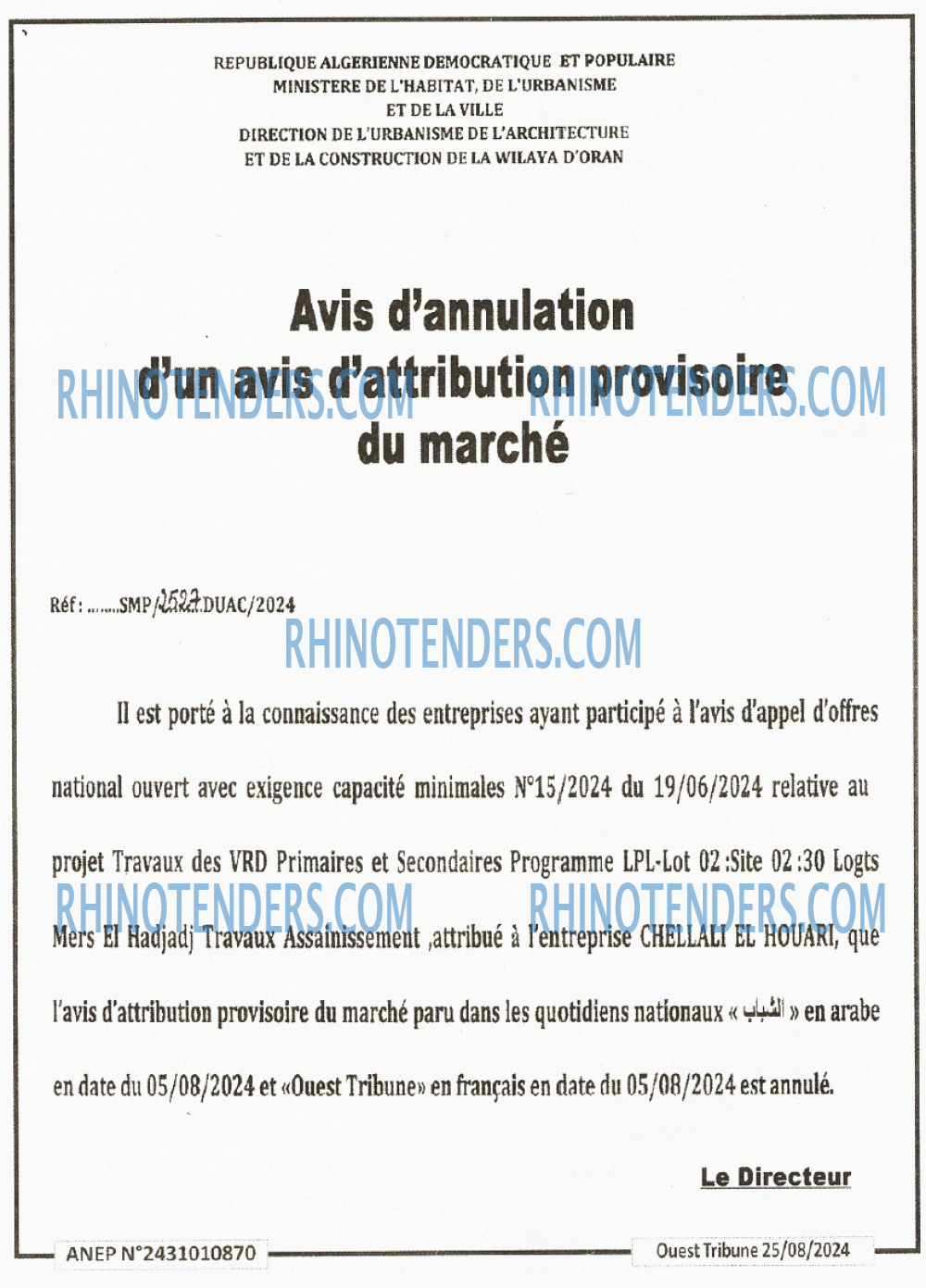 ouest TRIBUNE