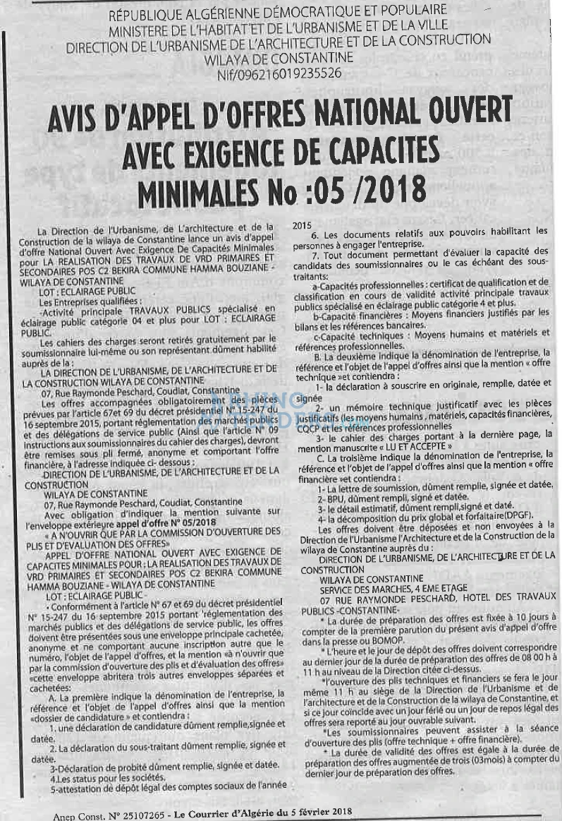 Le Courrier d'Algerie