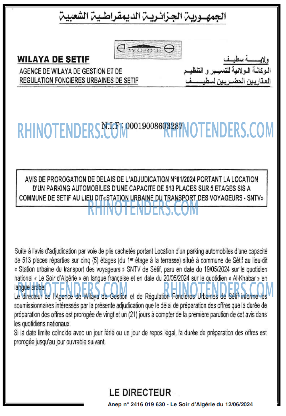 LE SOIR D'ALGERIE