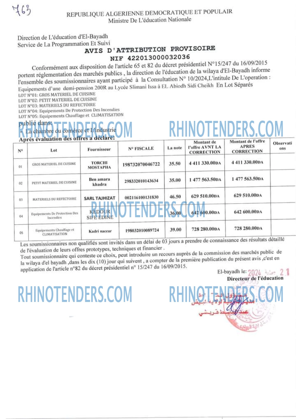 Rhinotenders