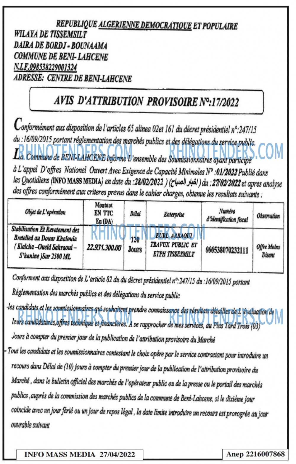 Infos Mass Media