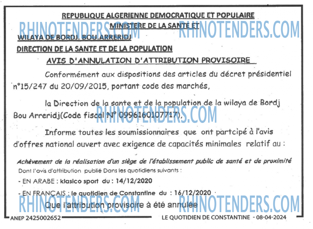 LE QUOTIDIEN DE CONSTANTINE