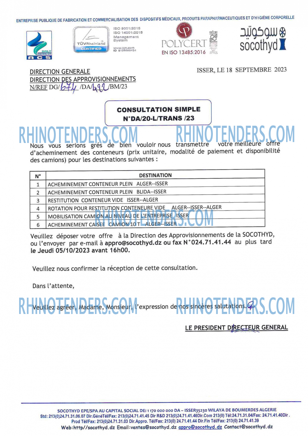 Rhinotenders