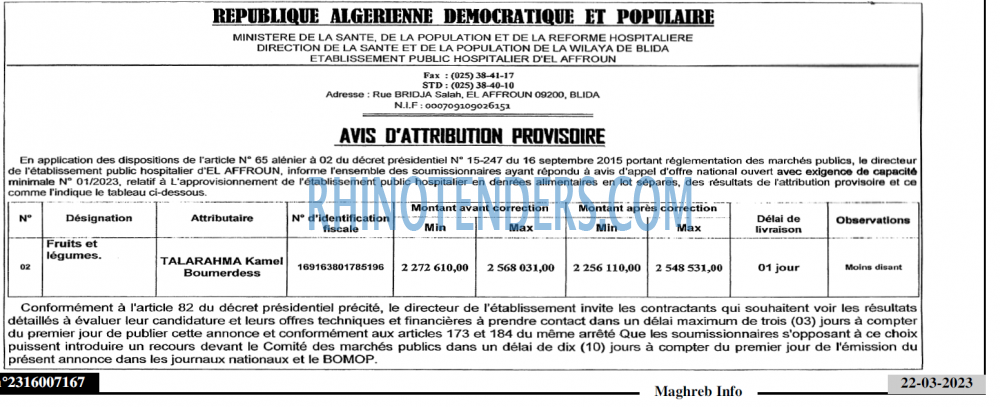 LE MAGHREB