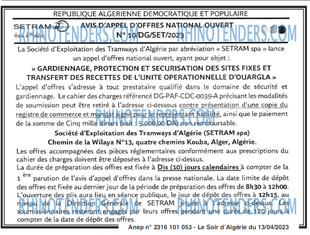 LE SOIR D'ALGERIE