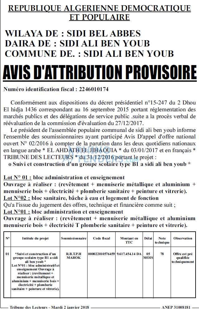 TRIBUNE DES LECTEURS