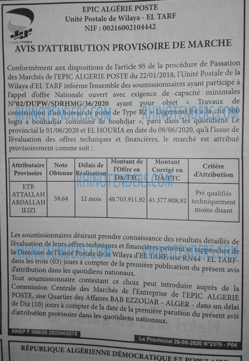 LE PROVINCIAL
