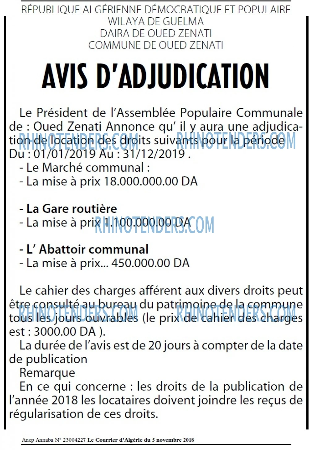 Le Courrier d'Algerie