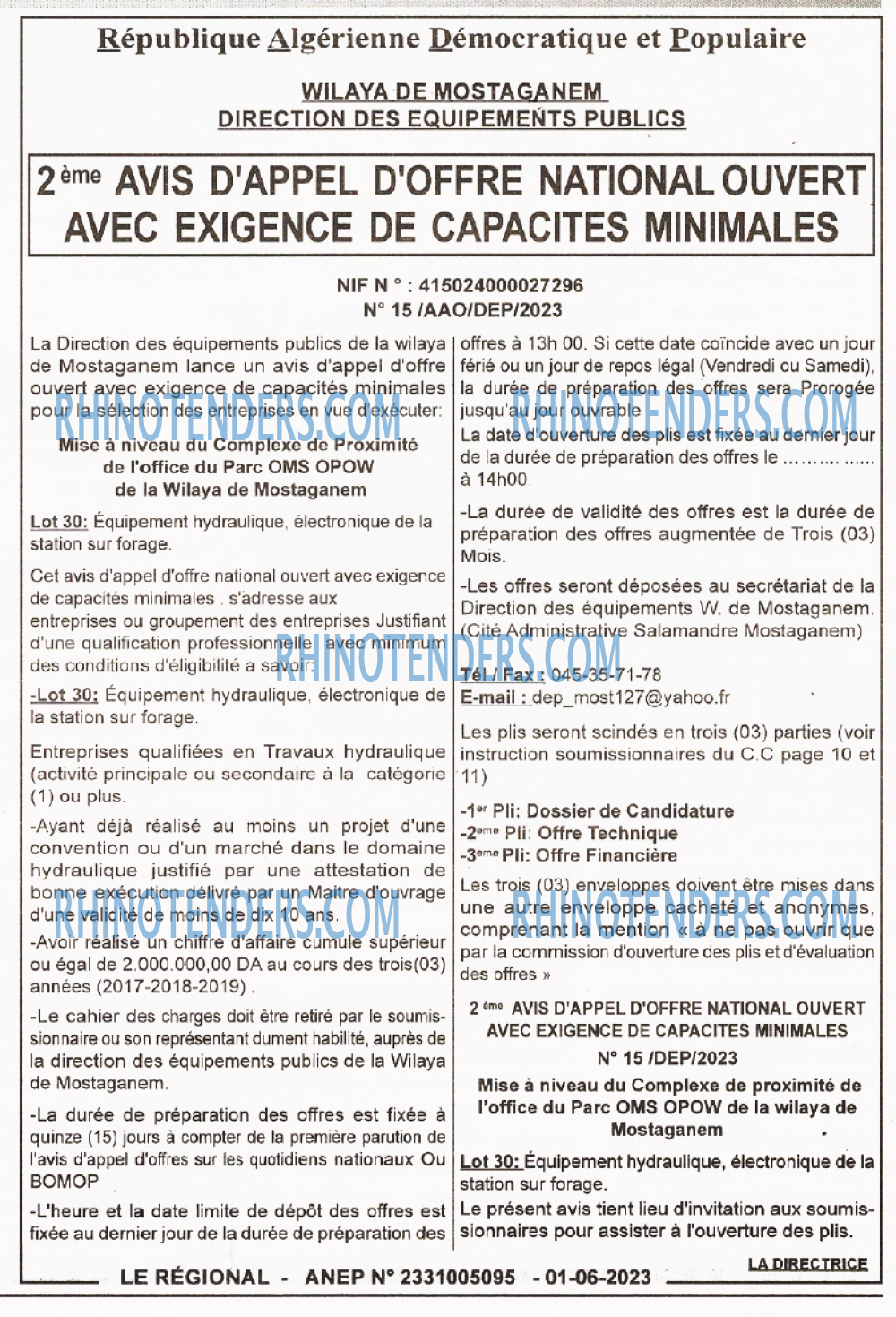 LE REGIONAL