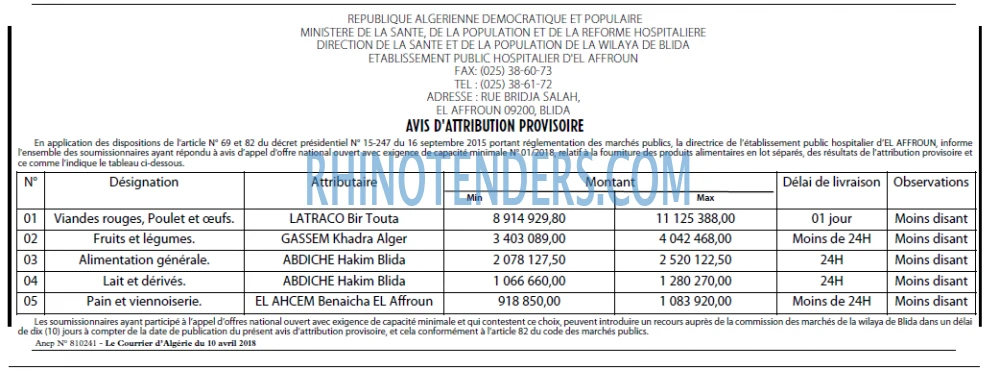 Le Courrier d'Algerie