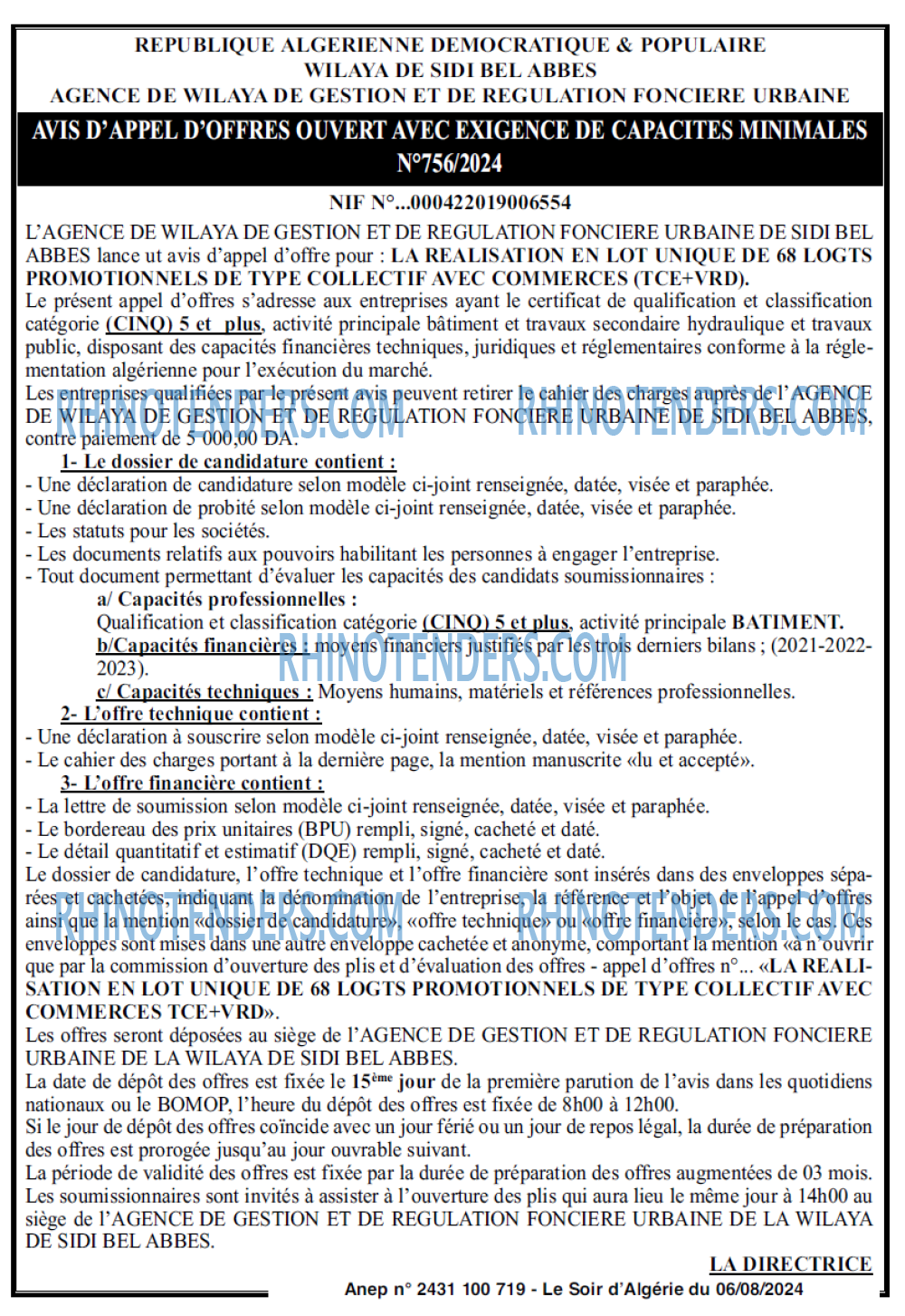LE SOIR D'ALGERIE