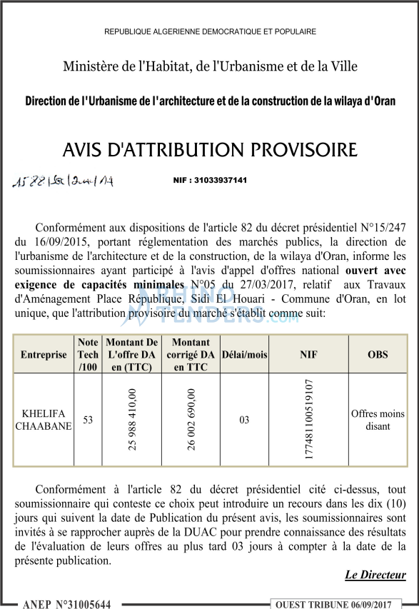 ouest TRIBUNE