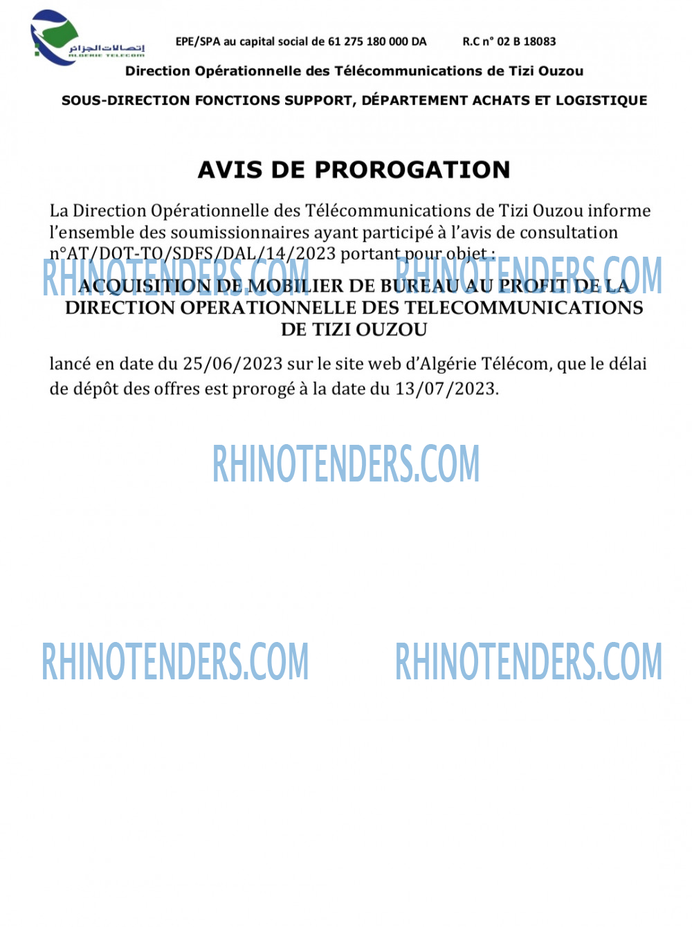 Rhinotenders