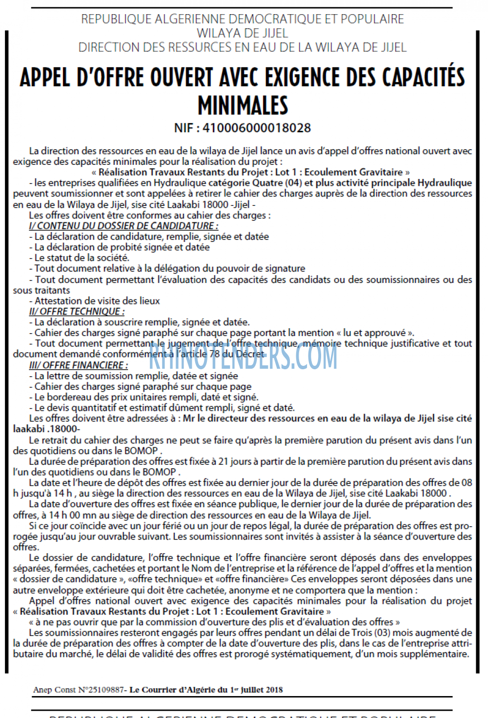 Le Courrier d'Algerie