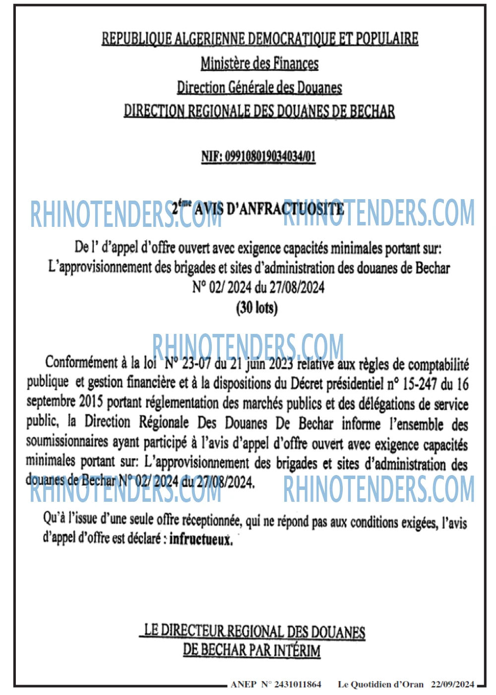 Le Quotidien d'Oran