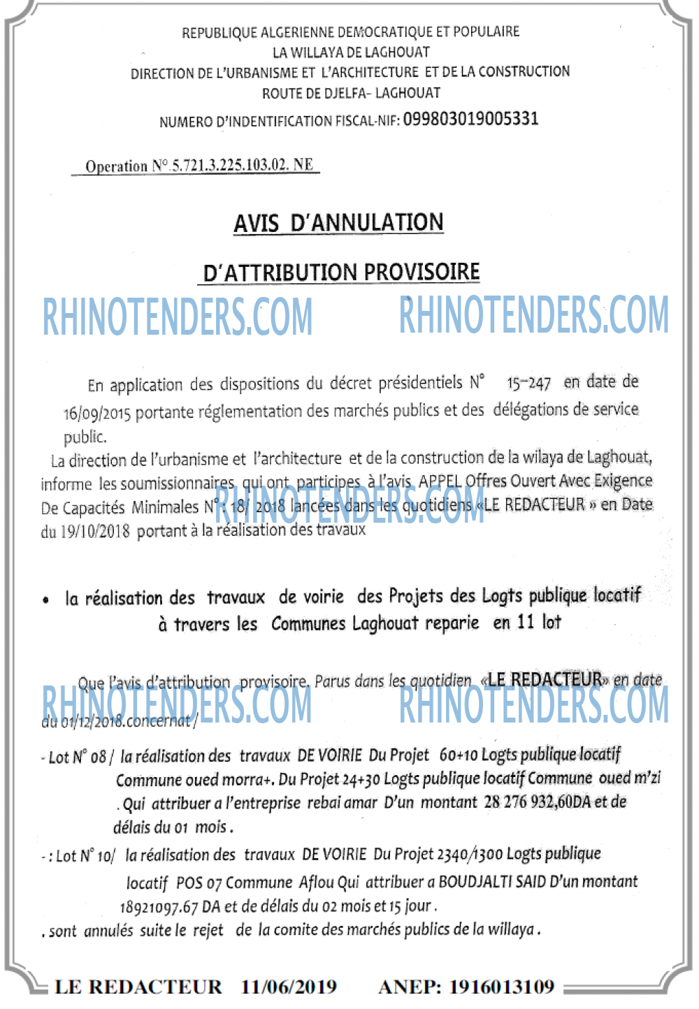 LE REDACTEUR